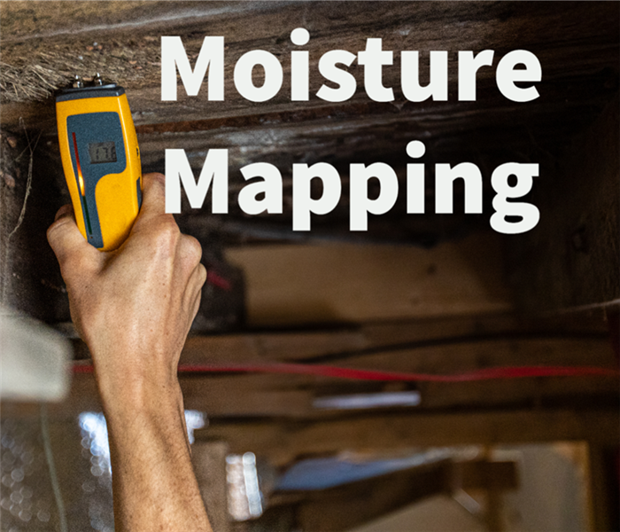 A SERVPRO professional creating a moisture map. 