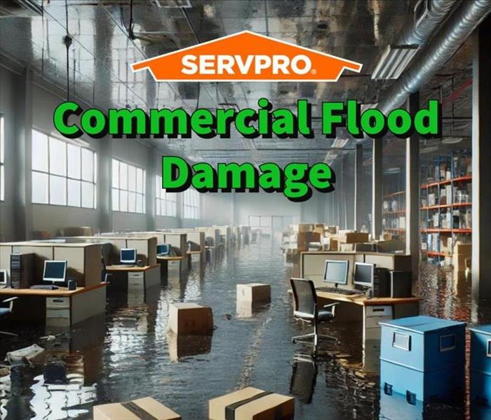 Commercial flood damage to a property in Blue Ridge, GA.  